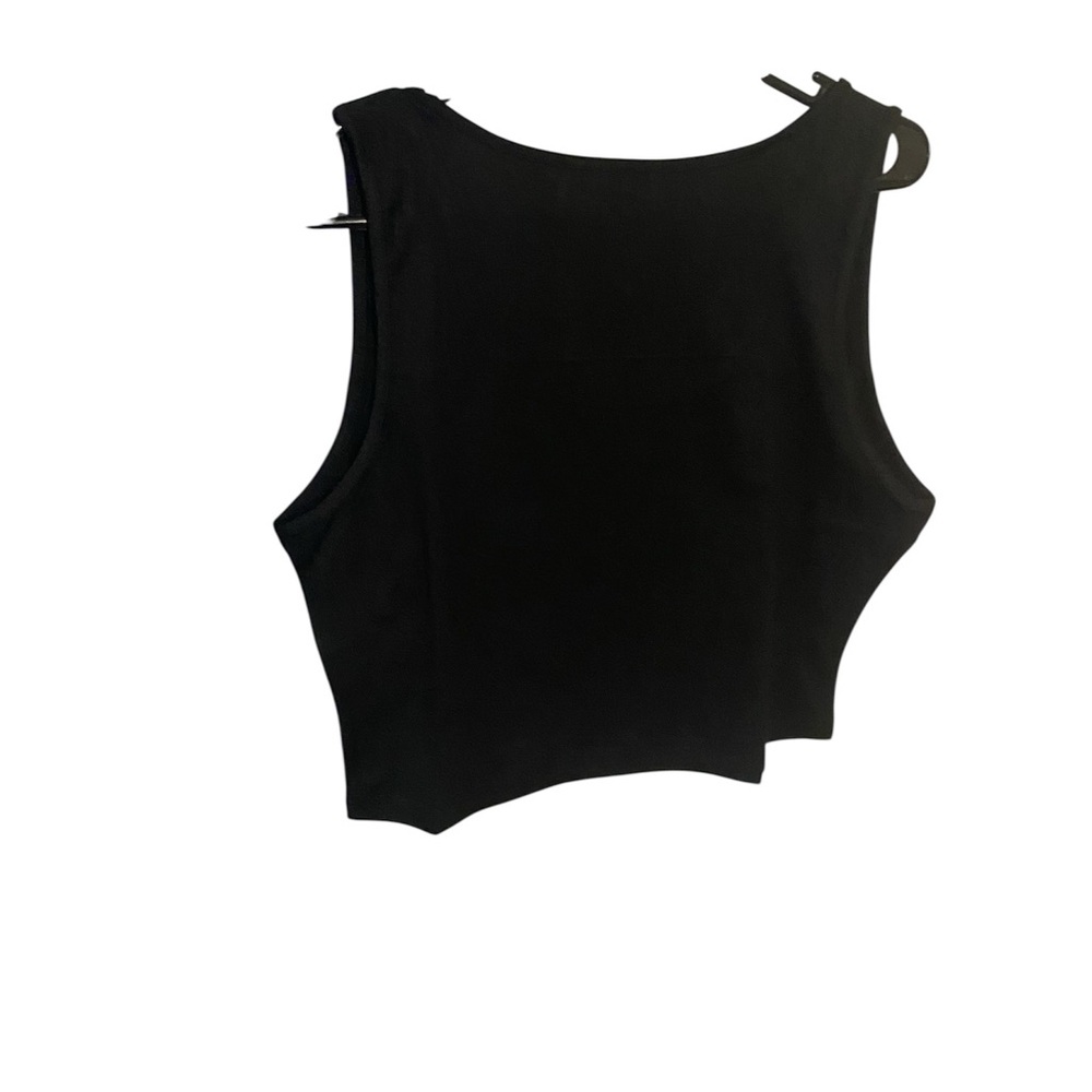 Black Crop Top - Picture 2 of 3